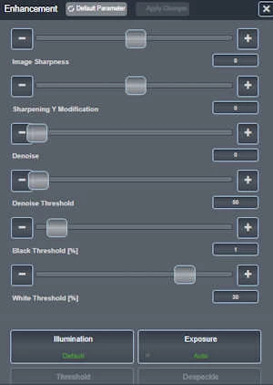 Scan Wizard Size Function