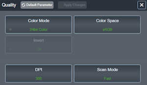 Scan Wizard Size Function