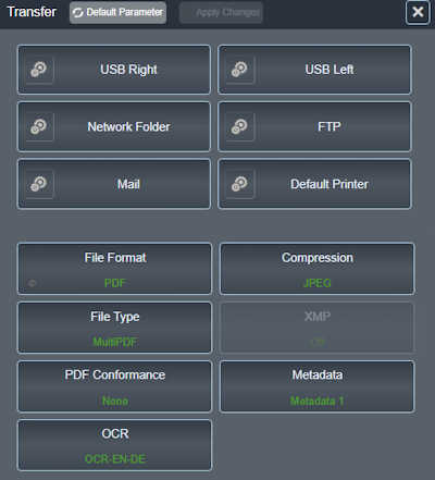 Scan Wizard transfer Function