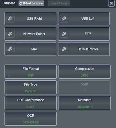 Scan Wizard transfer Function