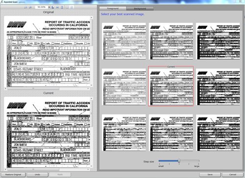 assisted scanning window