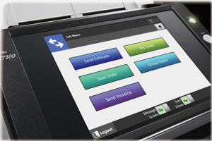 Fujitsu network scanner n7100 close-up view