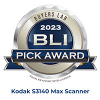Kodak S3140 Max Scanner Award
