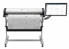 large format scanner with touch screen