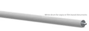 white drum for transparent documents
