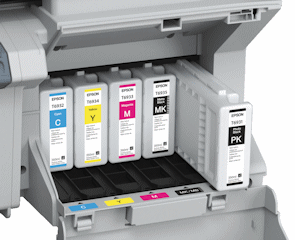 SureColoer Ink cartridges close-up