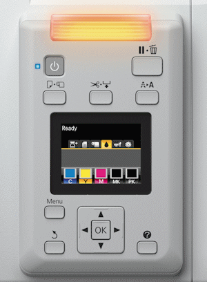 control panel close-up